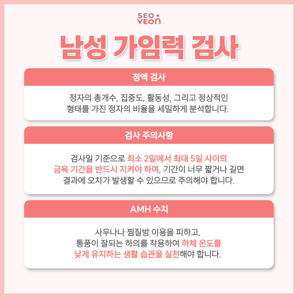 난임센터 임신 준비를 위한 시술 전 점검 항목 3